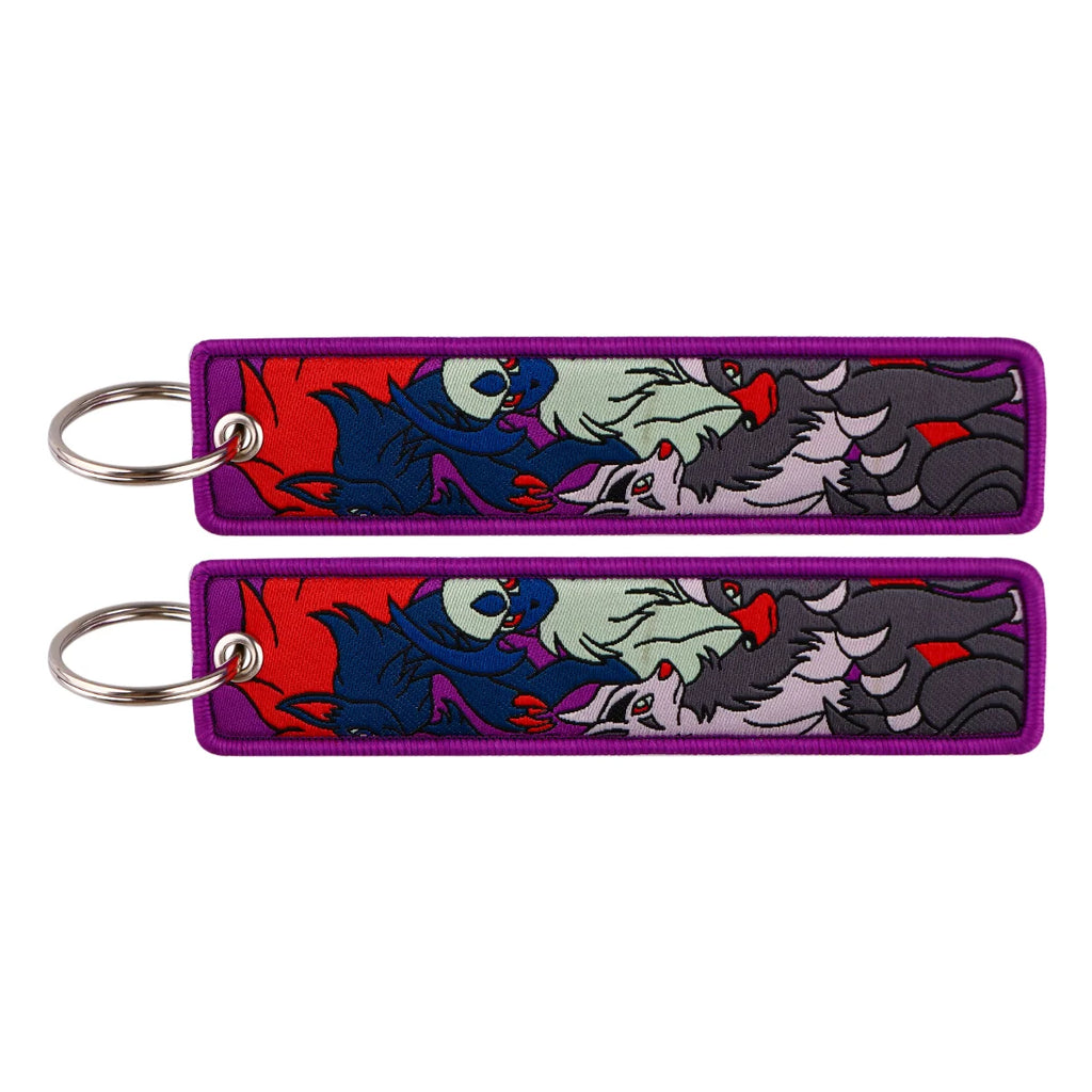 Pokémon Embroidered Keychain – Anime Figure Key Tag