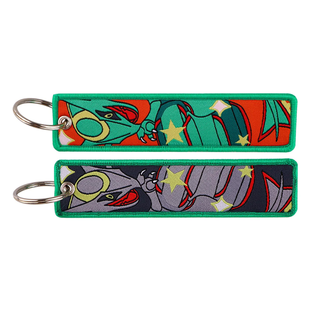 Pokémon Embroidered Keychain – Anime Figure Key Tag