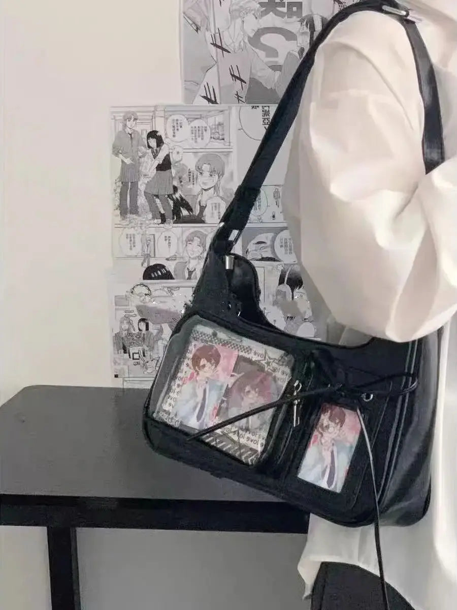 Japanese Harajuku Shoulder Bag – Y2K Kawaii Crossbody Purse