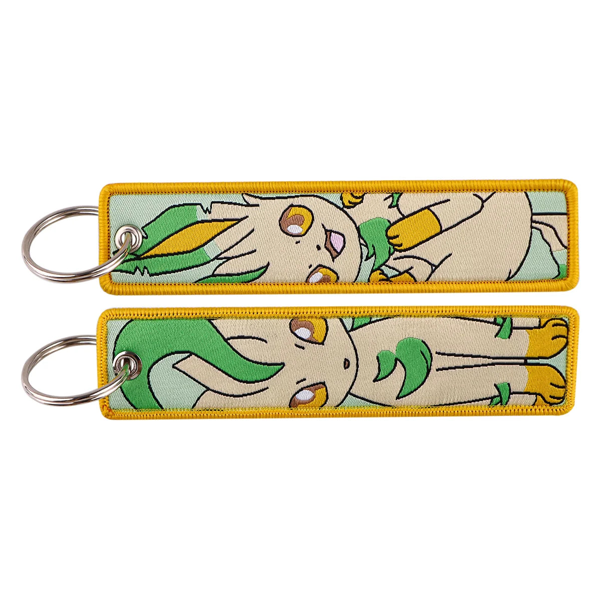Pokémon Embroidered Keychain – Anime Figure Key Tag