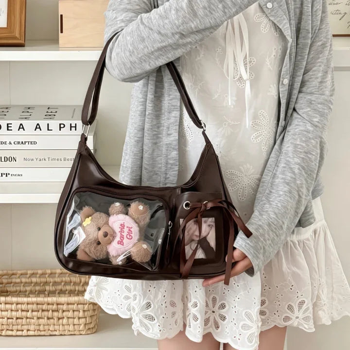 Japanese Harajuku Shoulder Bag – Y2K Kawaii Crossbody Purse