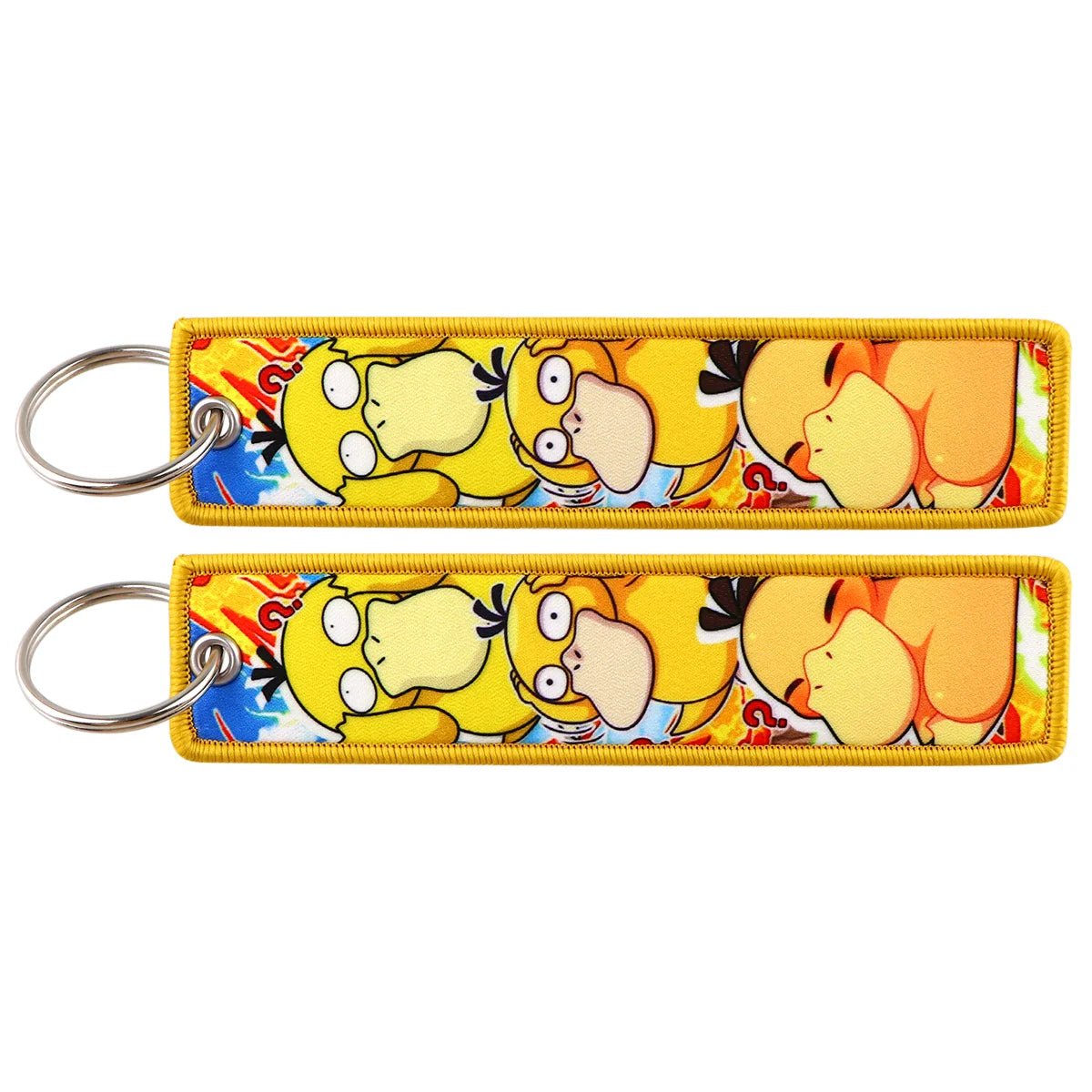 Pokémon Embroidered Keychain – Anime Figure Key Tag