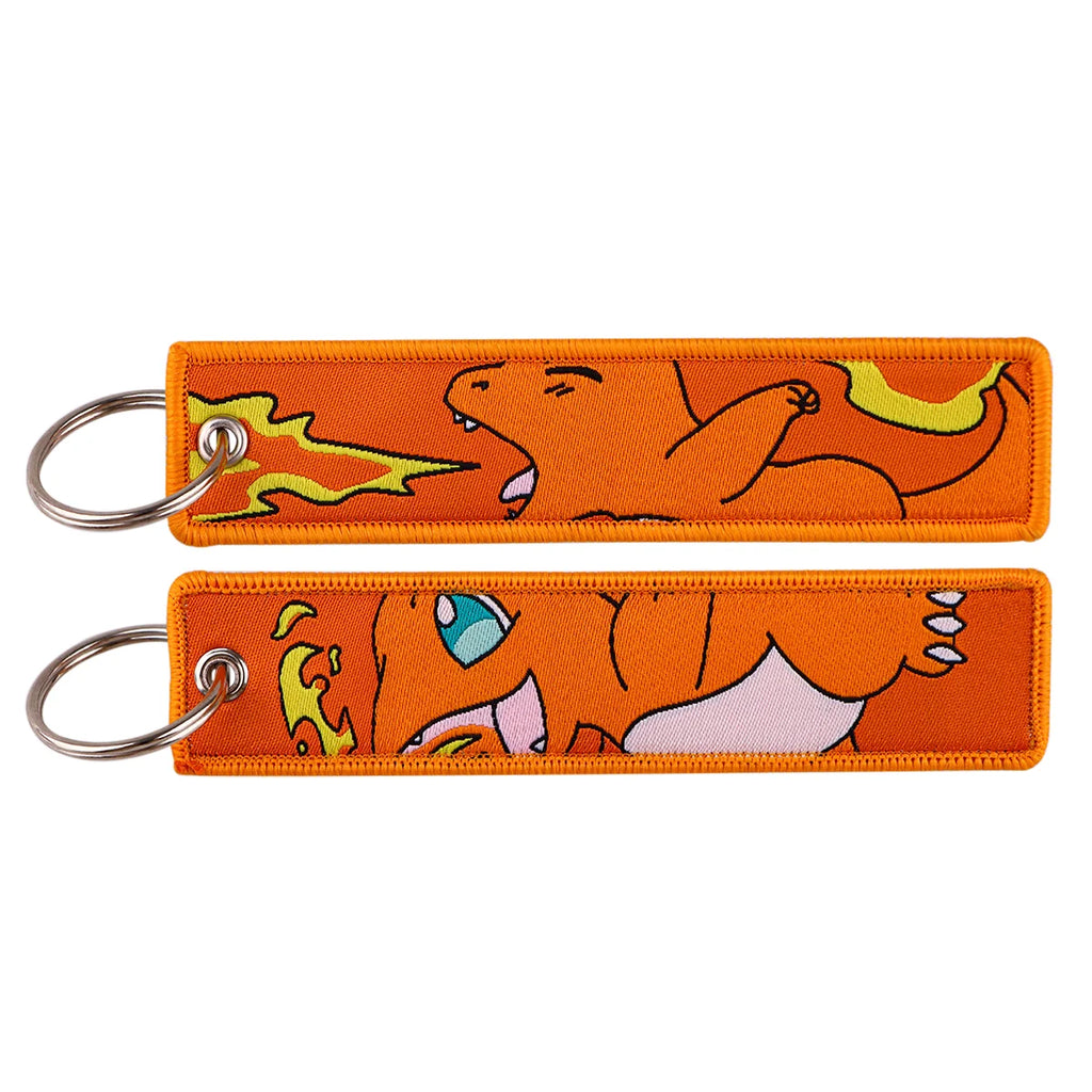 Pokémon Embroidered Keychain – Anime Figure Key Tag