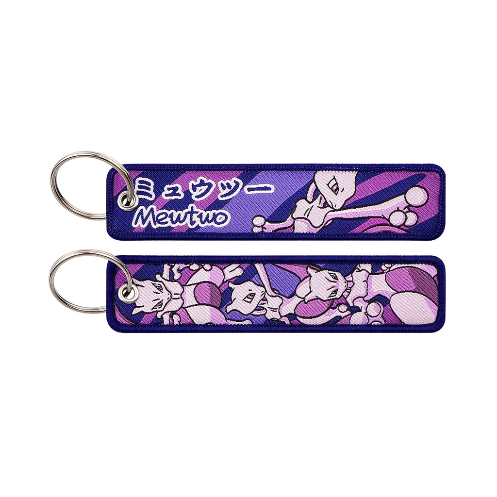 Pokémon Embroidered Keychain – Anime Figure Key Tag