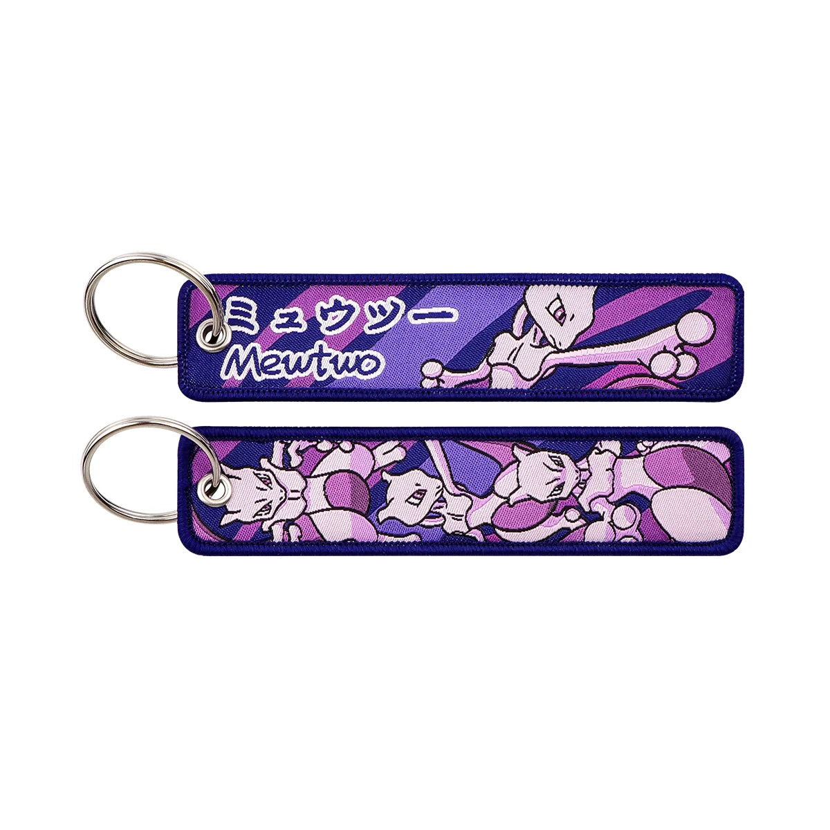 Pokémon Embroidered Keychain – Anime Figure Key Tag