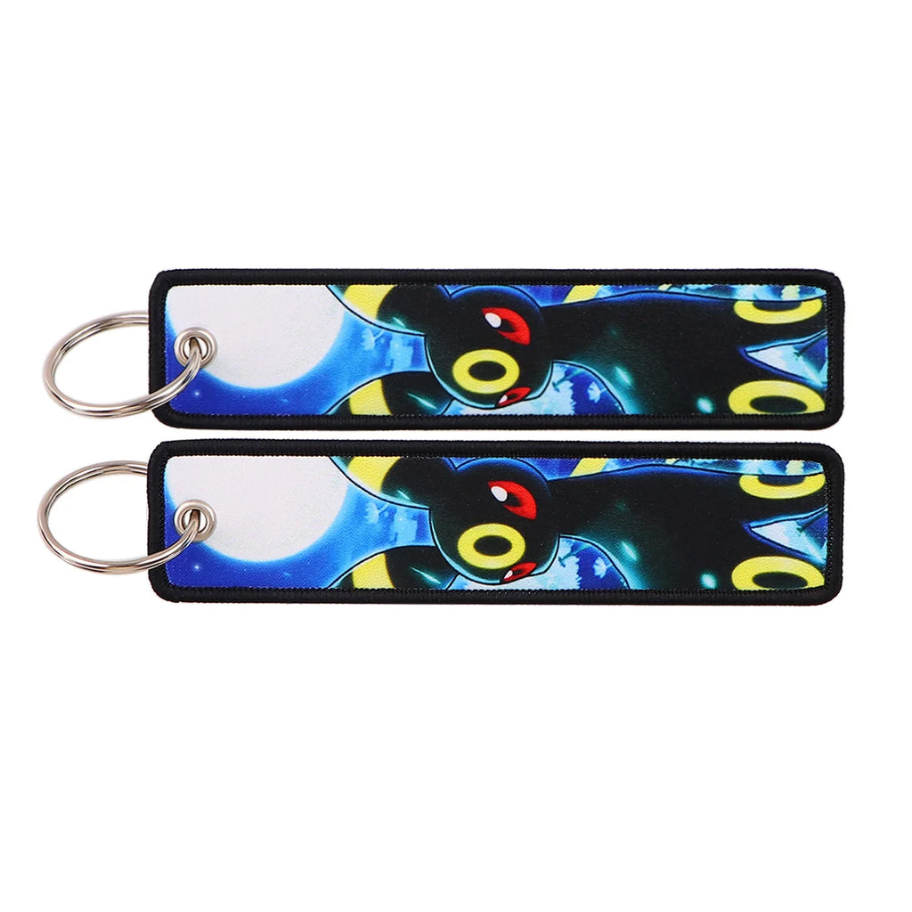 Pokémon Embroidered Keychain – Anime Figure Key Tag