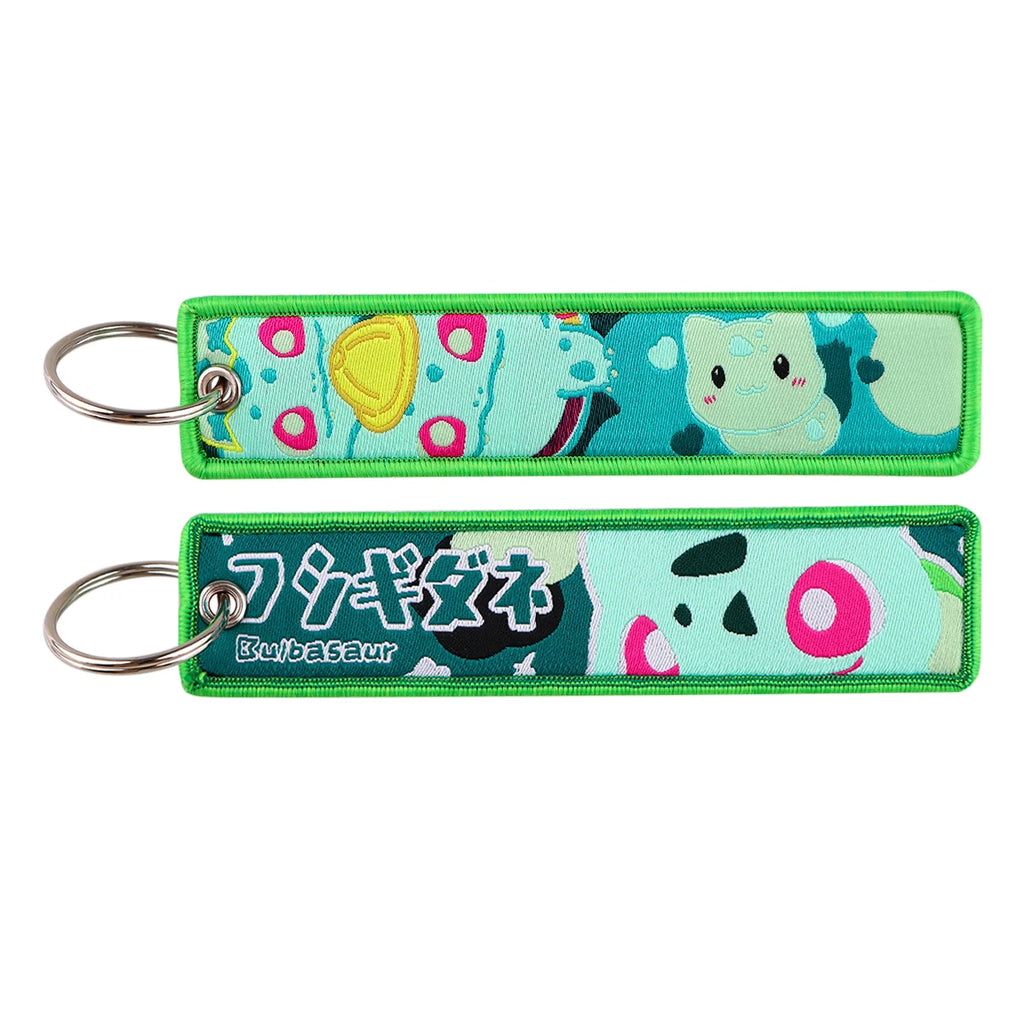 Pokémon Embroidered Keychain – Anime Figure Key Tag