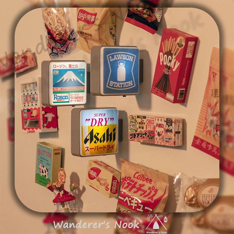 Japan Travel Souvenir Mini Cute Light-Up Refrigerator Magnet