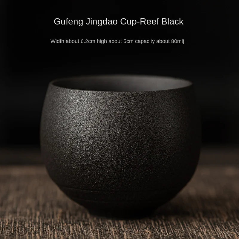 Japanese Handmade Stoneware Tea Cup – Kung Fu Chawan
