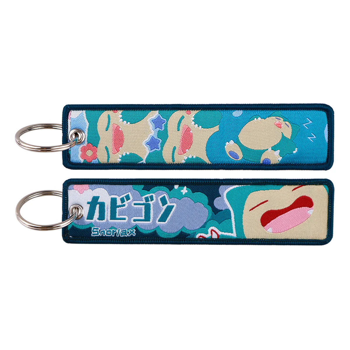 Pokémon Embroidered Keychain – Anime Figure Key Tag