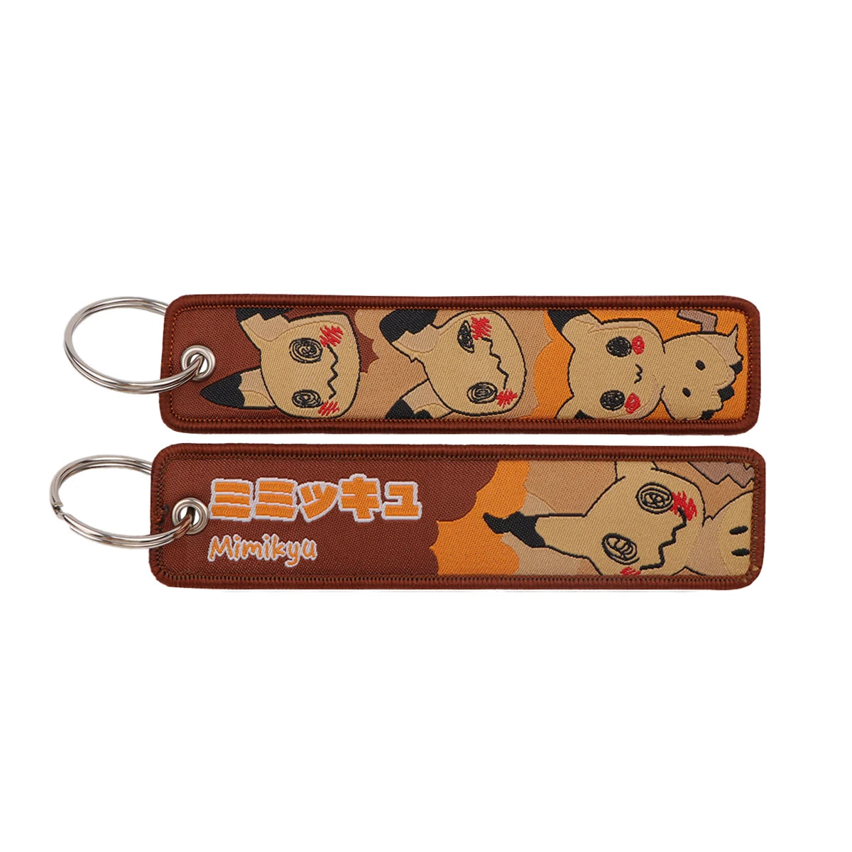 Pokémon Embroidered Keychain – Anime Figure Key Tag