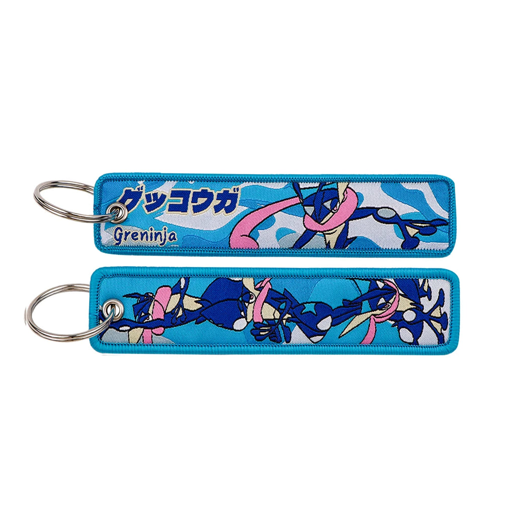 Pokémon Embroidered Keychain – Anime Figure Key Tag