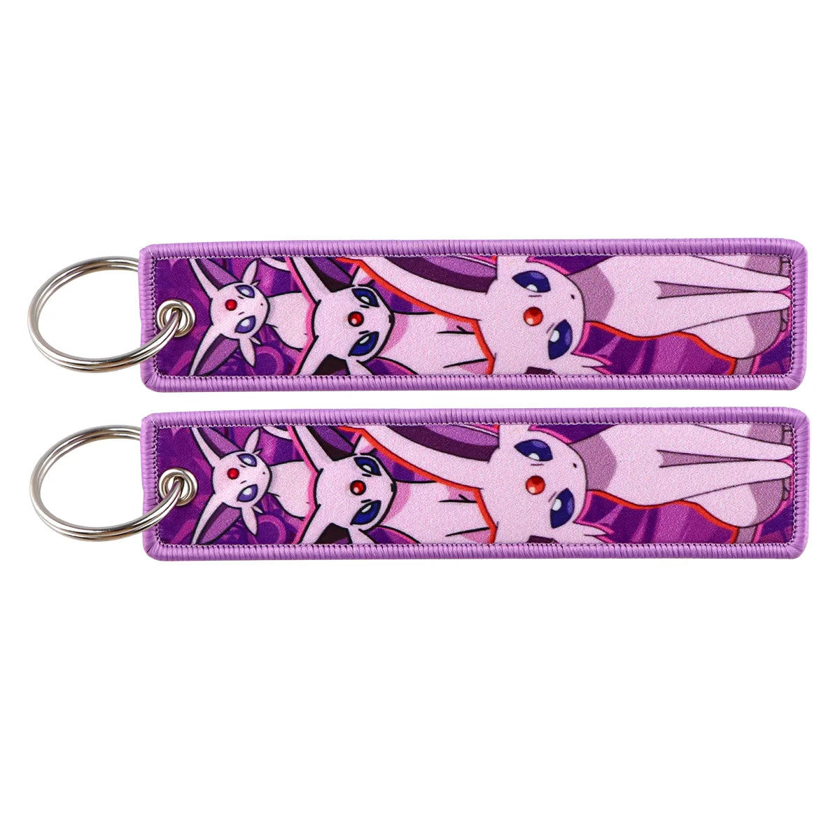 Pokémon Embroidered Keychain – Anime Figure Key Tag