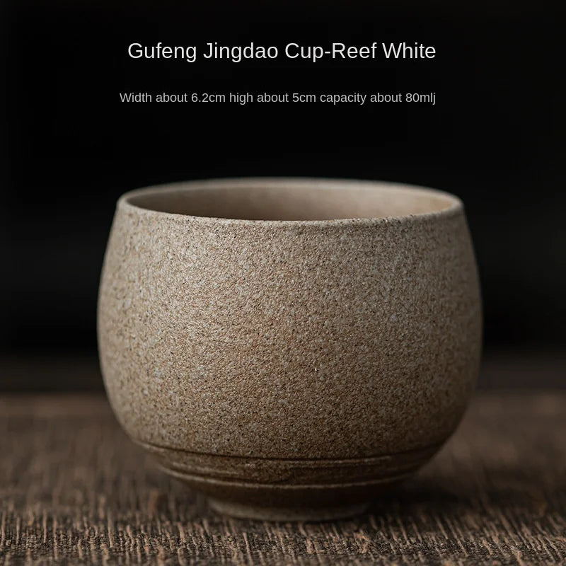Japanese Handmade Stoneware Tea Cup – Kung Fu Chawan