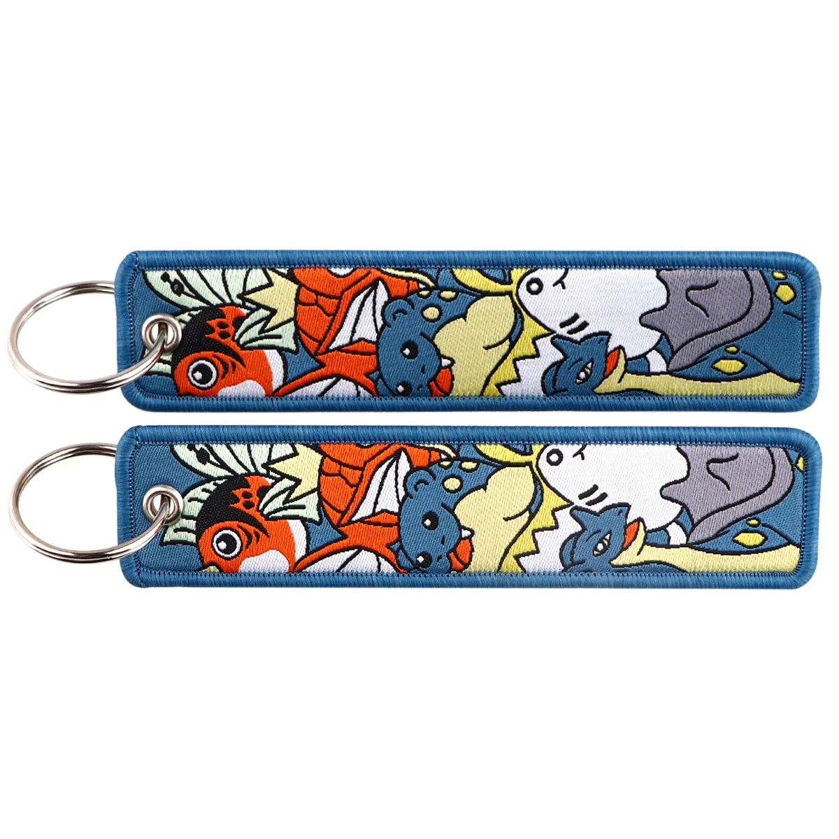 Pokémon Embroidered Keychain – Anime Figure Key Tag