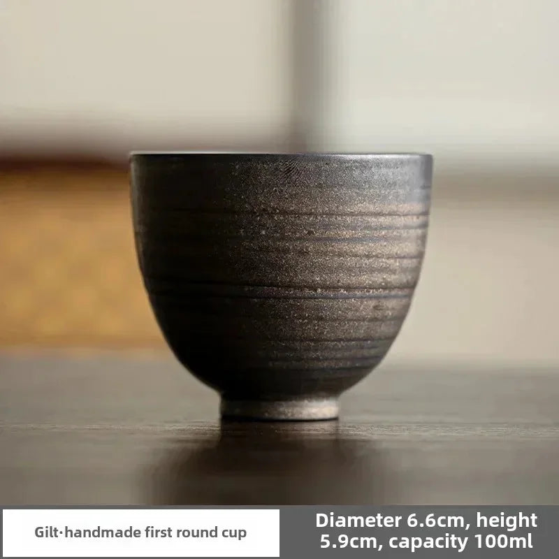 Japanese Handmade Stoneware Tea Cup – Kung Fu Chawan