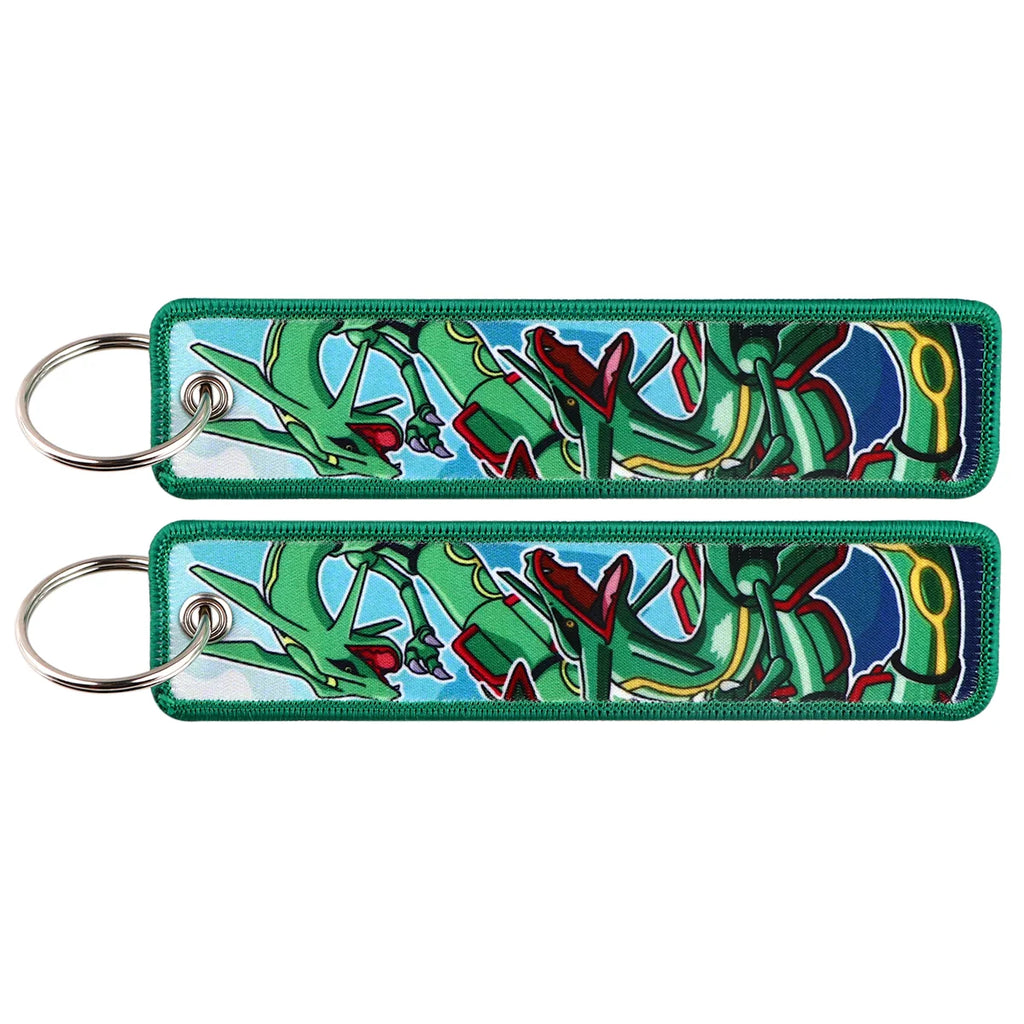 Pokémon Embroidered Keychain – Anime Figure Key Tag
