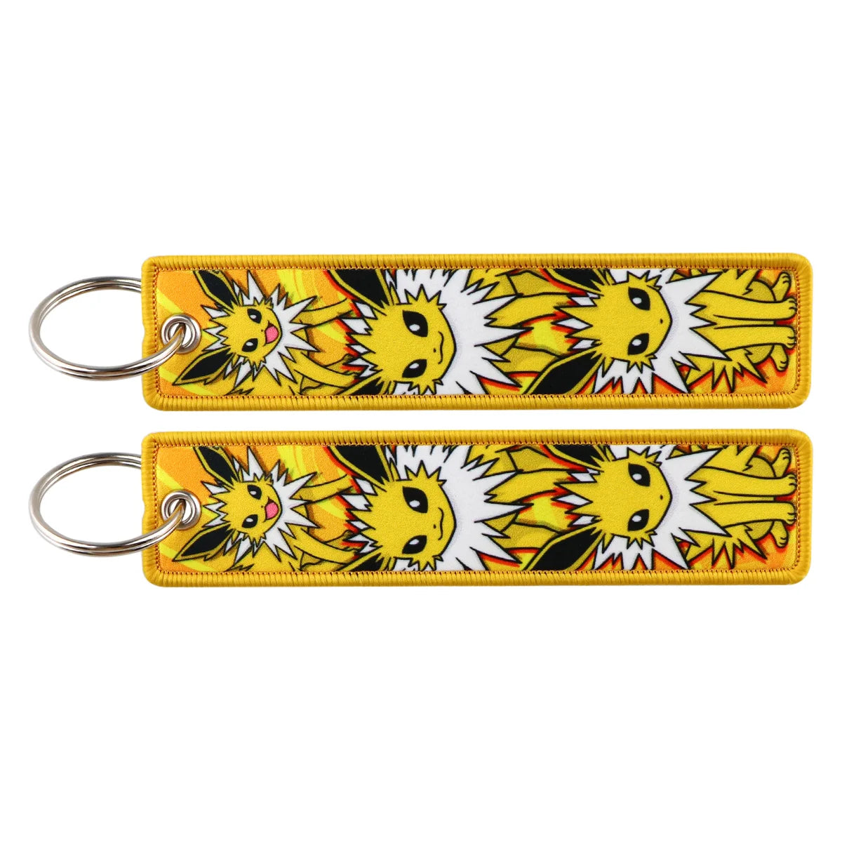 Pokémon Embroidered Keychain – Anime Figure Key Tag