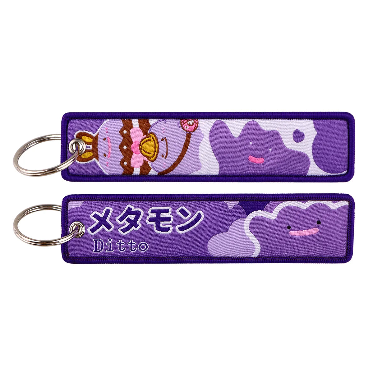 Pokémon Embroidered Keychain – Anime Figure Key Tag