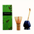 Japanese Matcha Whisk Set – 3-Piece Bamboo Chasen, Chashaku & Ceramic Bowl