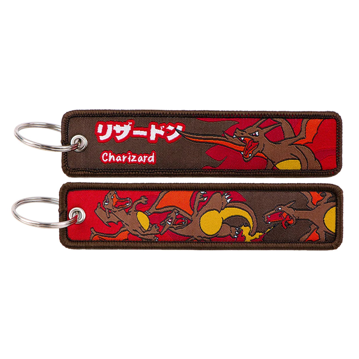 Pokémon Embroidered Keychain – Anime Figure Key Tag