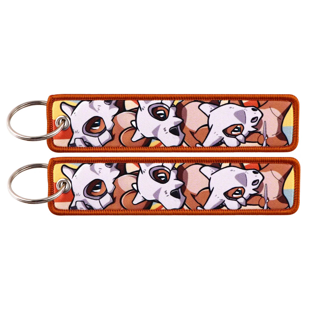 Pokémon Embroidered Keychain – Anime Figure Key Tag