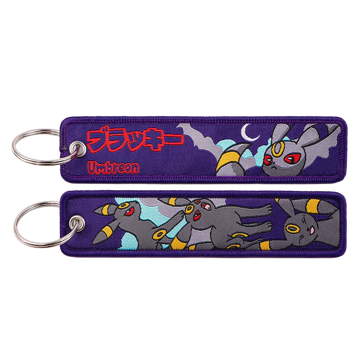 Pokémon Embroidered Keychain – Anime Figure Key Tag