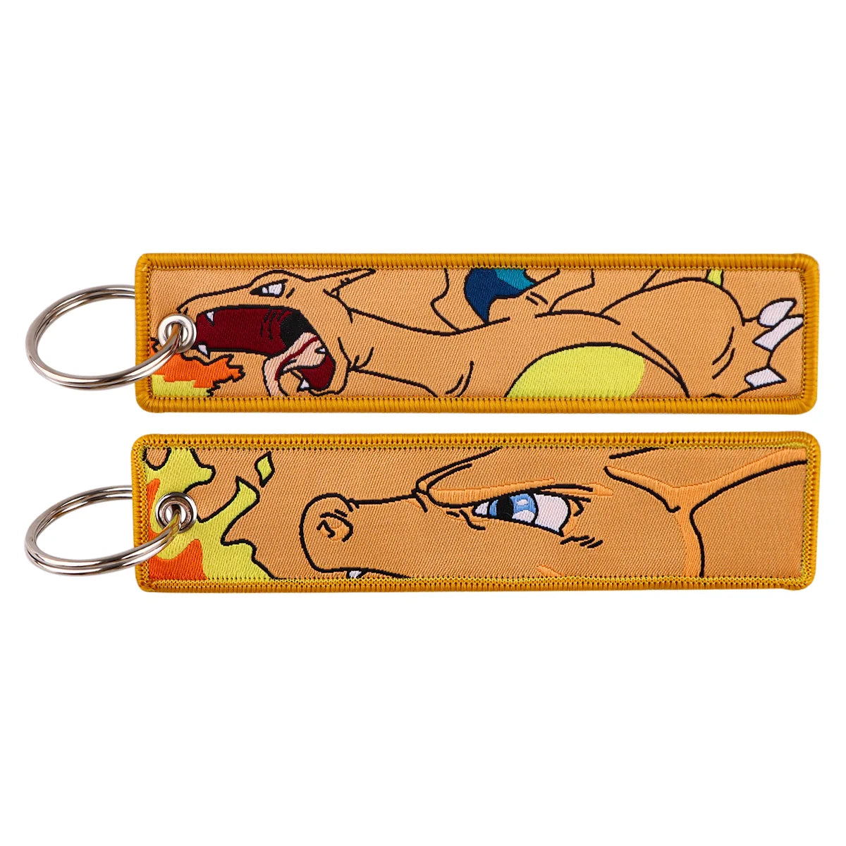 Pokémon Embroidered Keychain – Anime Figure Key Tag