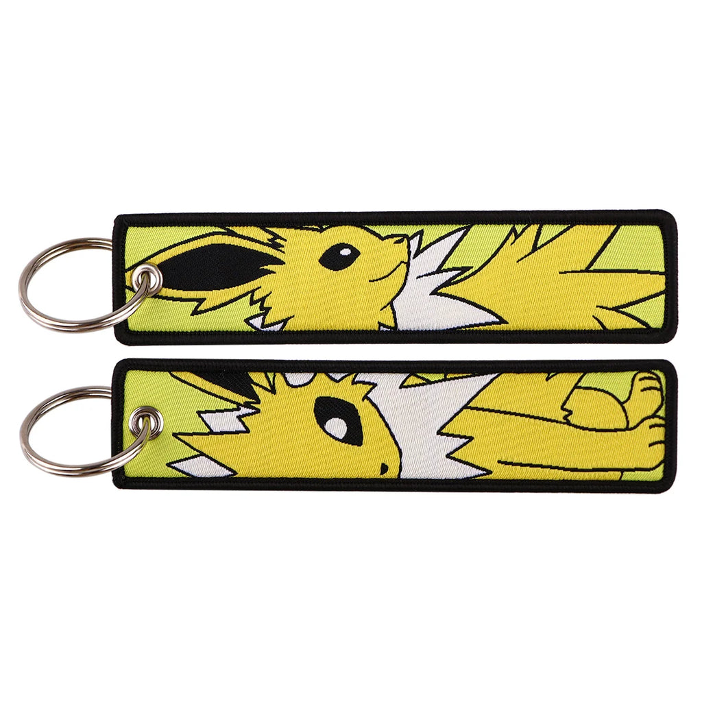 Pokémon Embroidered Keychain – Anime Figure Key Tag