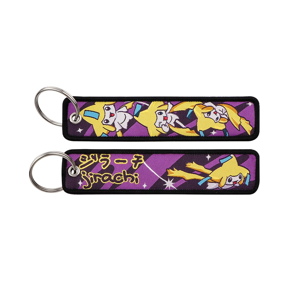 Pokémon Embroidered Keychain – Anime Figure Key Tag