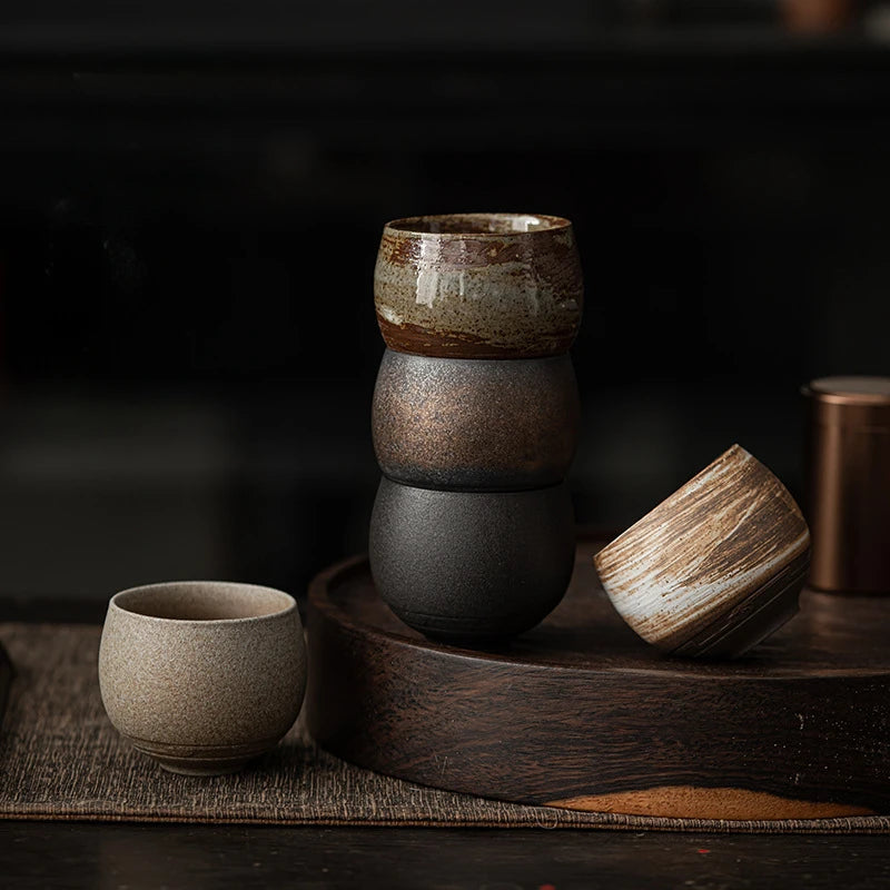 Japanese Handmade Stoneware Tea Cup – Kung Fu Chawan