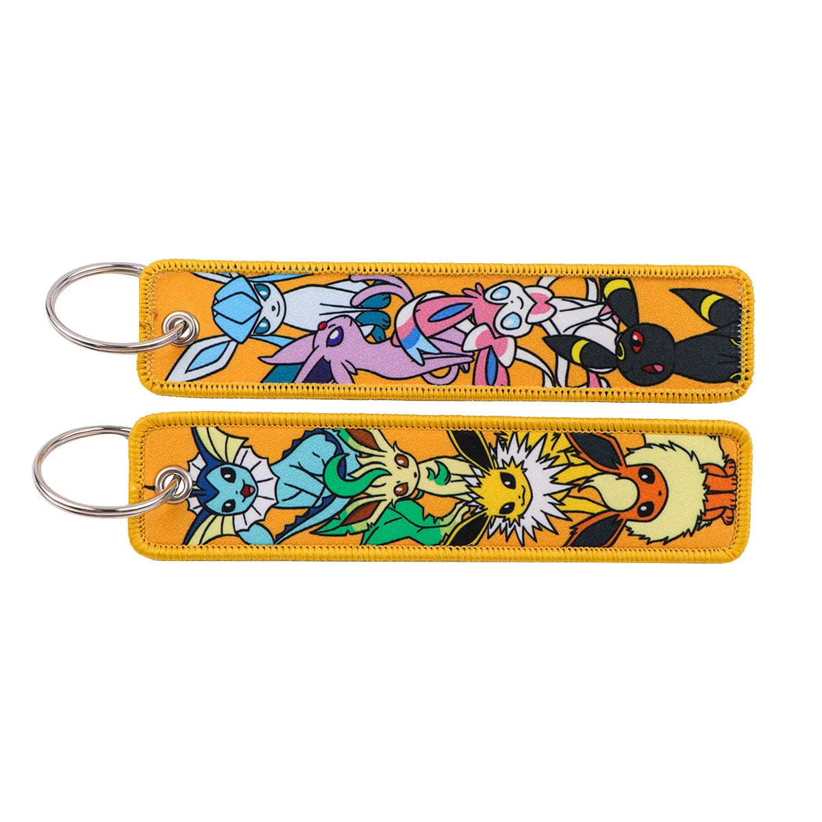 Pokémon Embroidered Keychain – Anime Figure Key Tag