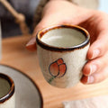 Japanese Ceramic Sake Cup – Antique Retro Ochoko for Sake & Shochu