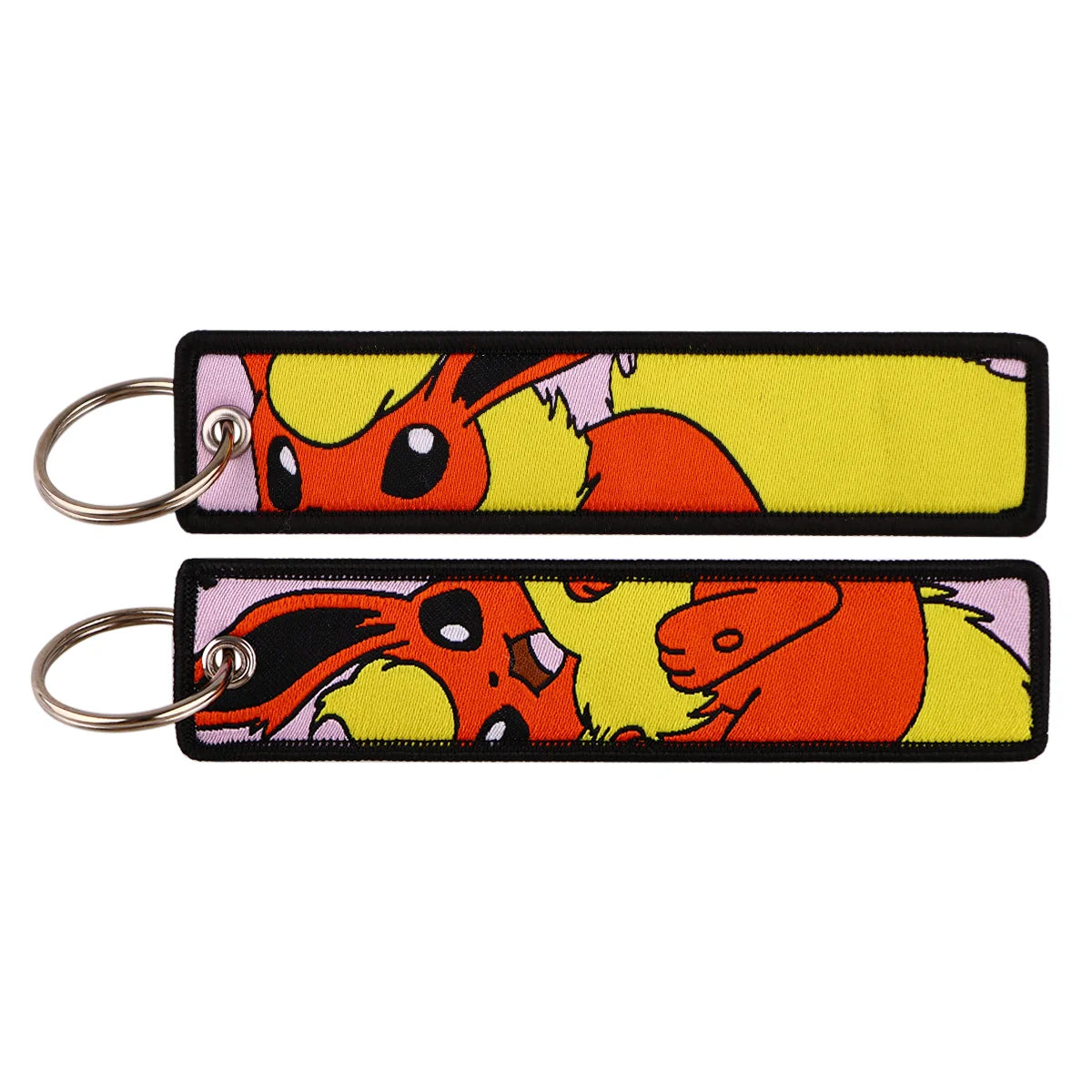Pokémon Embroidered Keychain – Anime Figure Key Tag