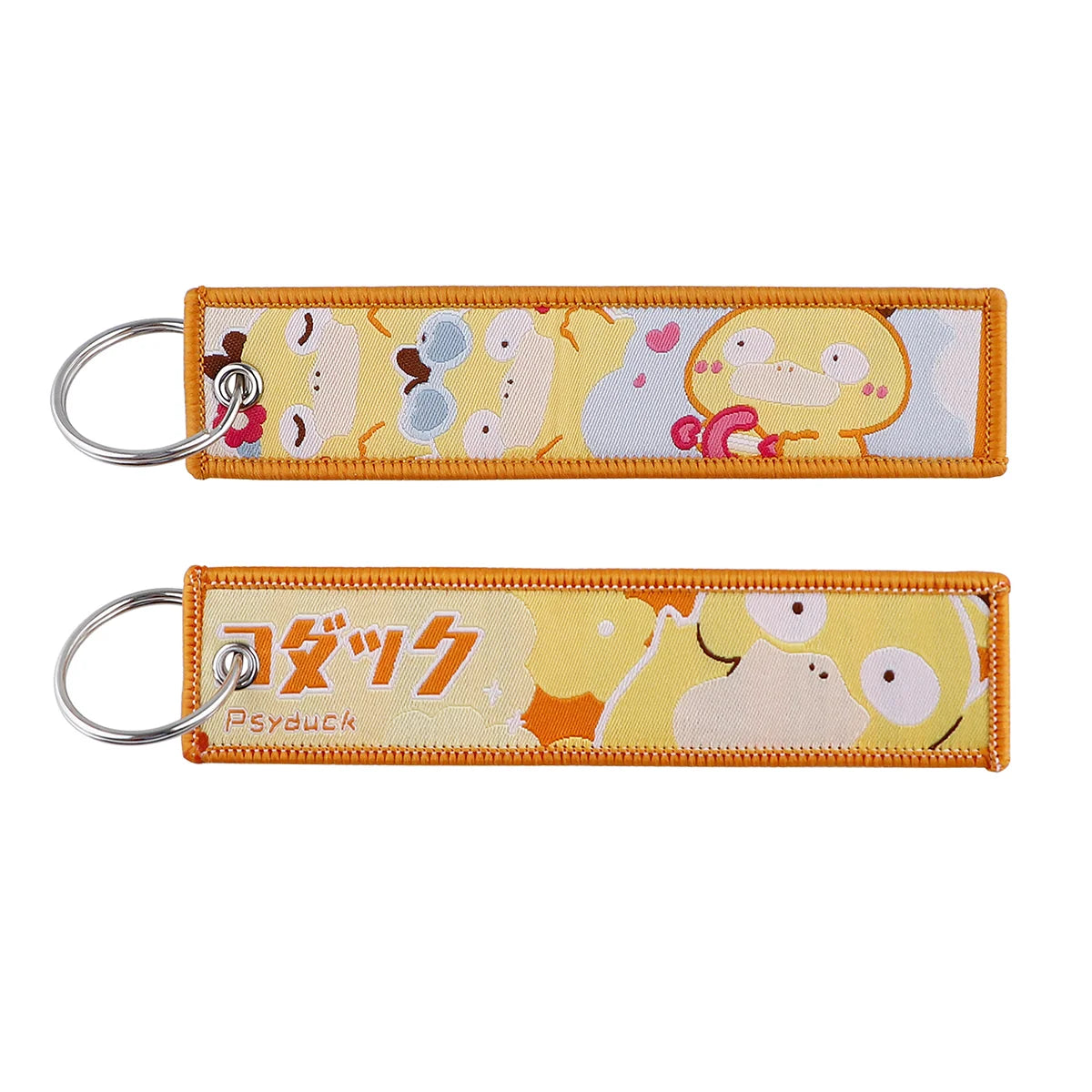Pokémon Embroidered Keychain – Anime Figure Key Tag