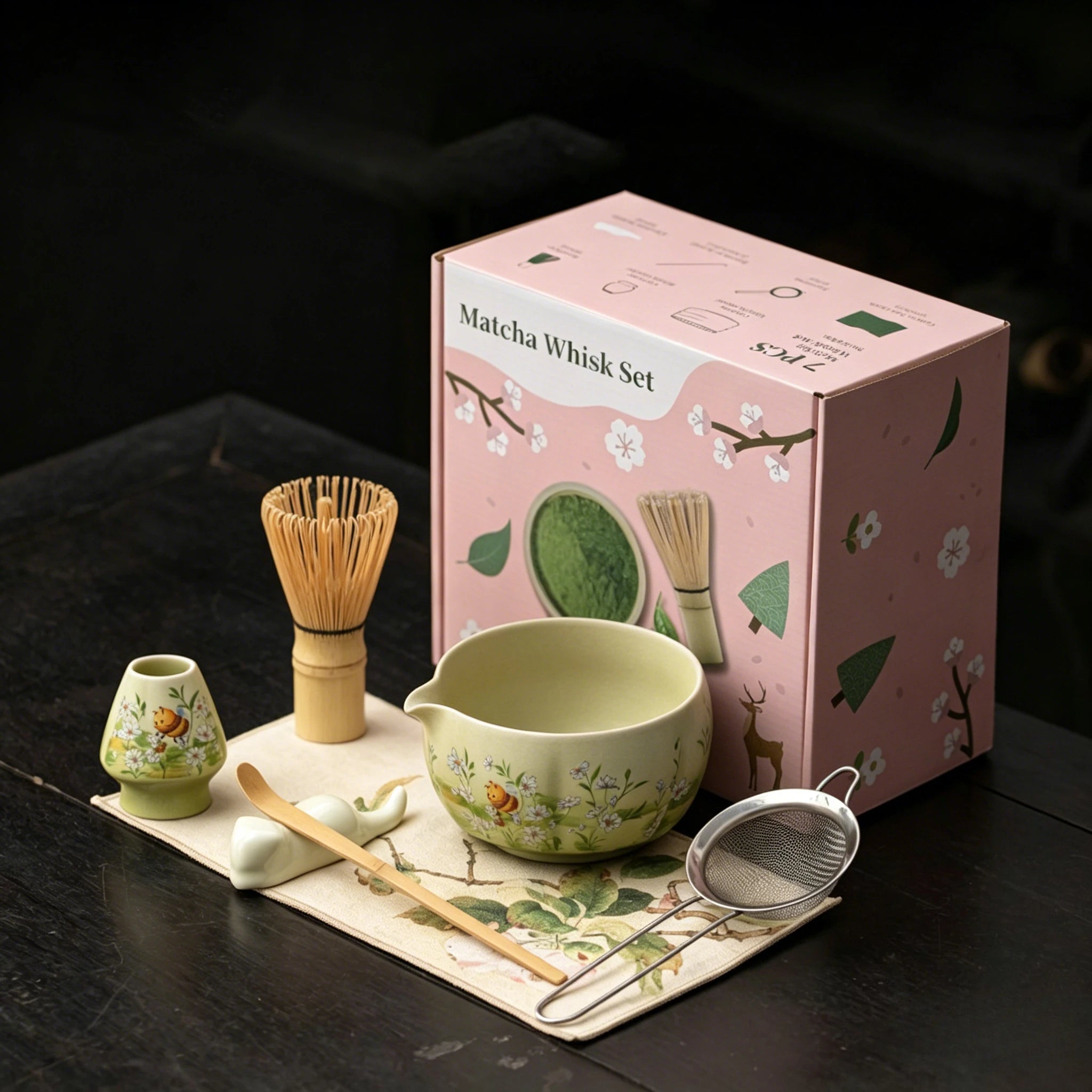 Japanese Matcha Making Set – 2 to 8-Piece Gift Set with Bowl, Whisk & Box