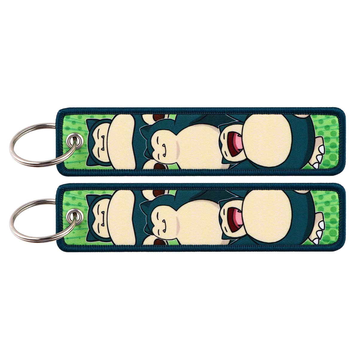 Pokémon Embroidered Keychain – Anime Figure Key Tag