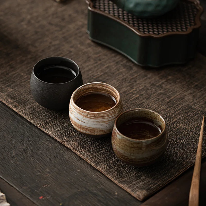 Japanese Handmade Stoneware Tea Cup – Kung Fu Chawan