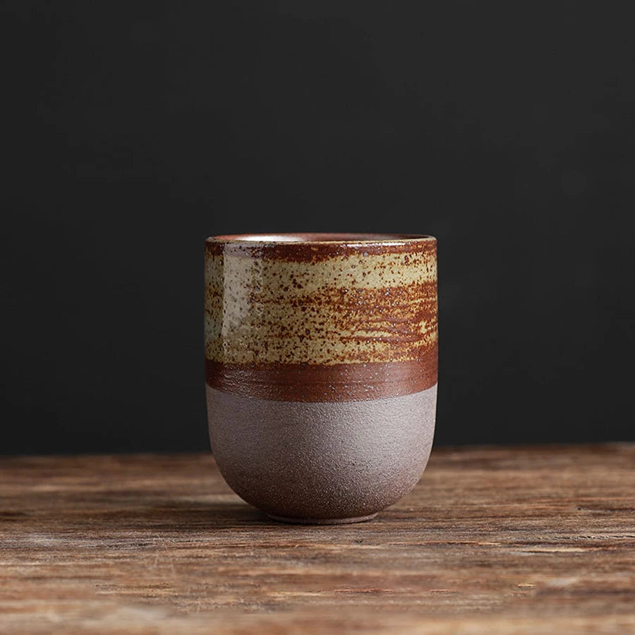 Japanese Stoneware Tea Cup – Handcrafted Ceramic Mug for Matcha, Tea & Sake