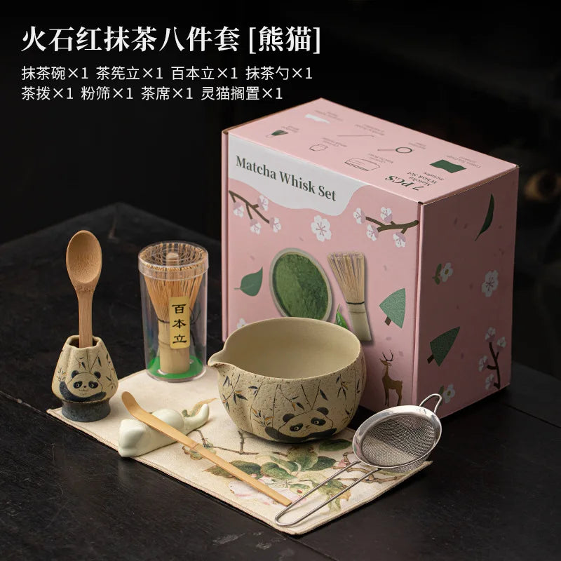Japanese Matcha Making Set – 2 to 8-Piece Gift Set with Bowl, Whisk & Box