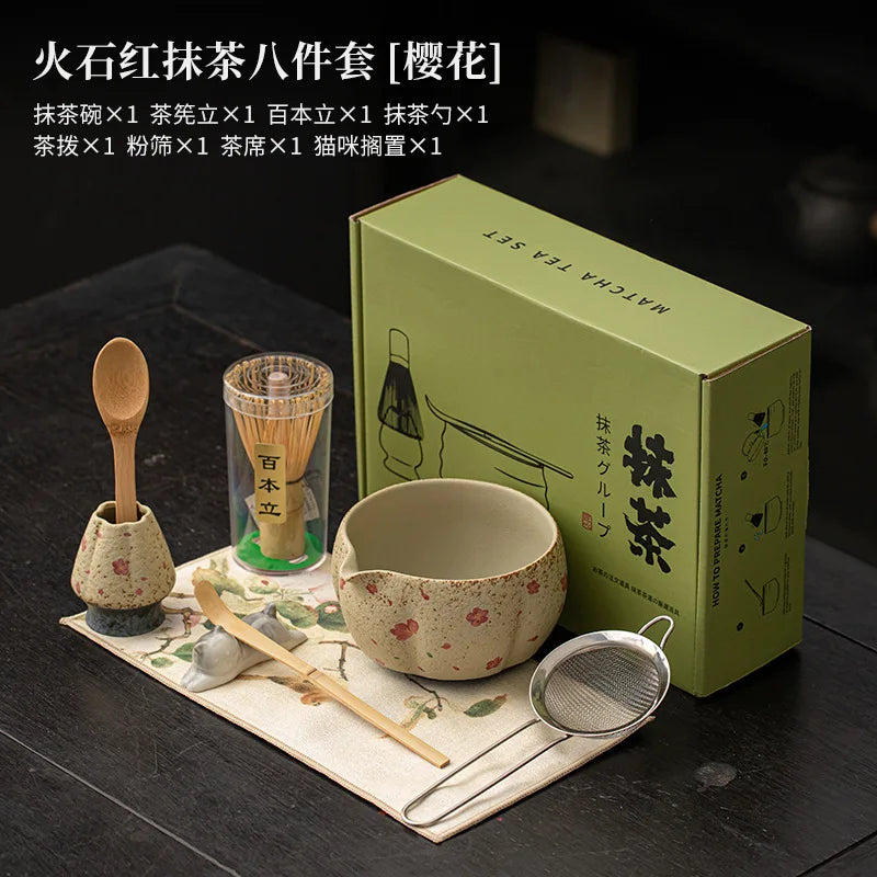 Japanese Matcha Making Set – 2 to 8-Piece Gift Set with Bowl, Whisk & Box