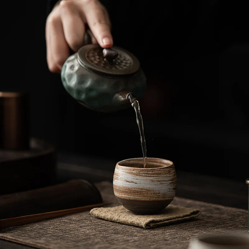 Japanese Handmade Stoneware Tea Cup – Kung Fu Chawan