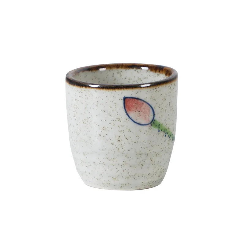 Japanese Ceramic Sake Cup – Antique Retro Ochoko for Sake & Shochu