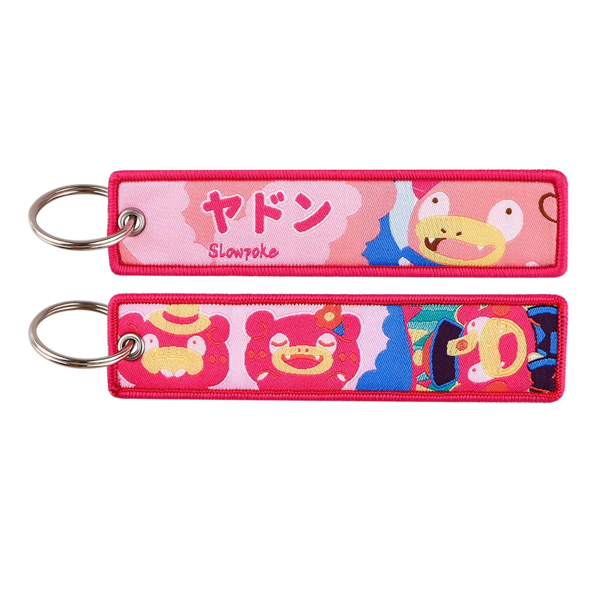 Pokémon Embroidered Keychain – Anime Figure Key Tag