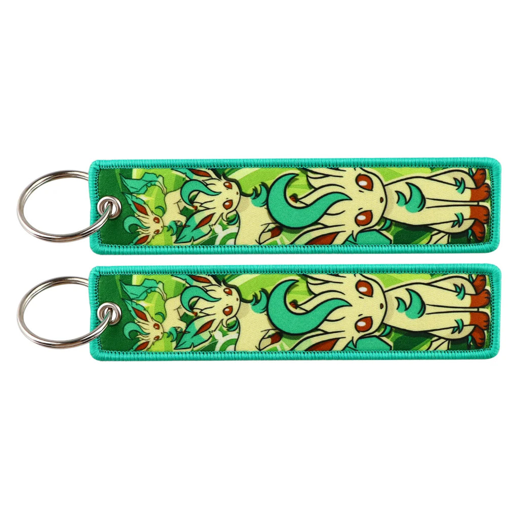 Pokémon Embroidered Keychain – Anime Figure Key Tag