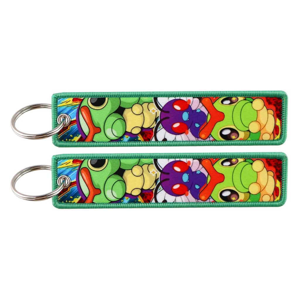 Pokémon Embroidered Keychain – Anime Figure Key Tag