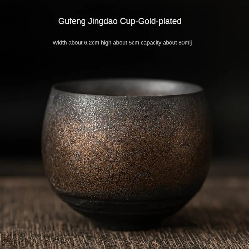 Japanese Handmade Stoneware Tea Cup – Kung Fu Chawan