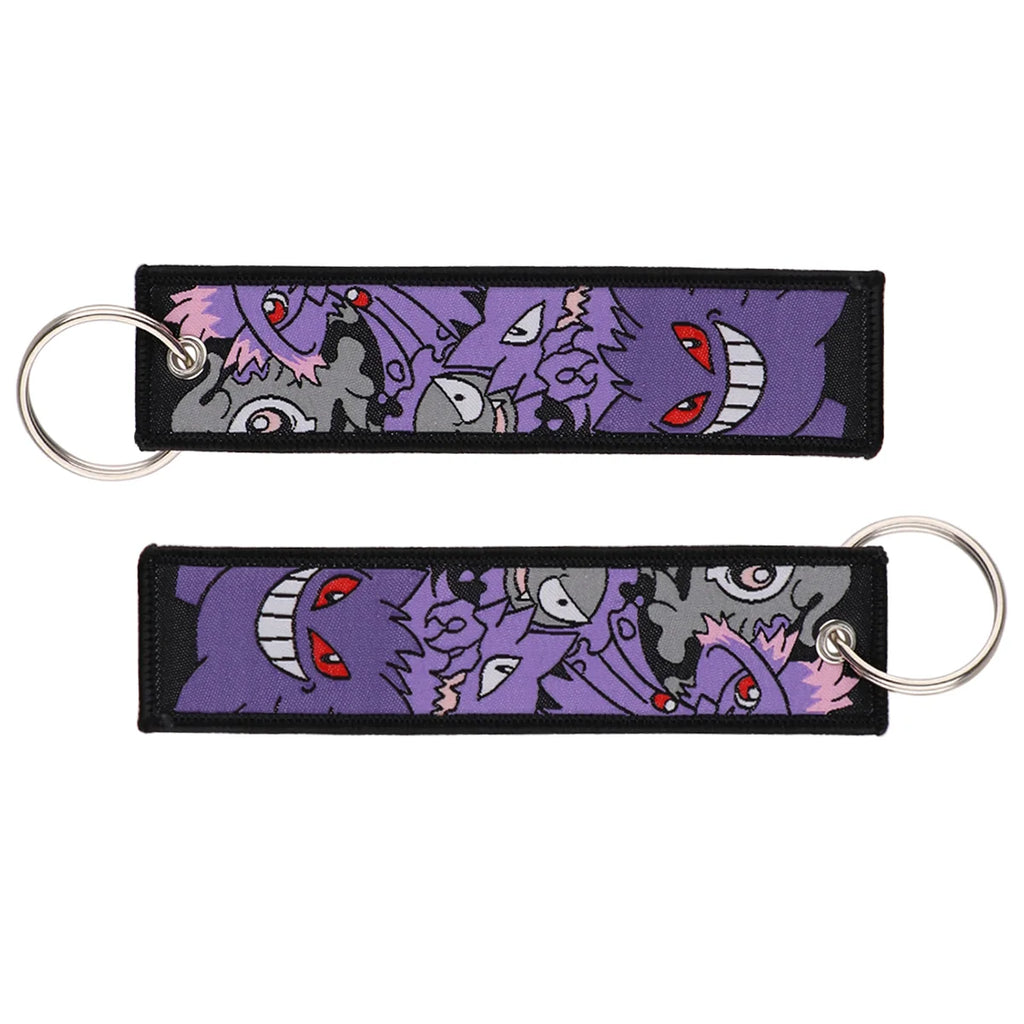 Pokémon Embroidered Keychain – Anime Figure Key Tag