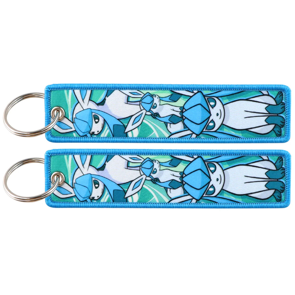 Pokémon Embroidered Keychain – Anime Figure Key Tag