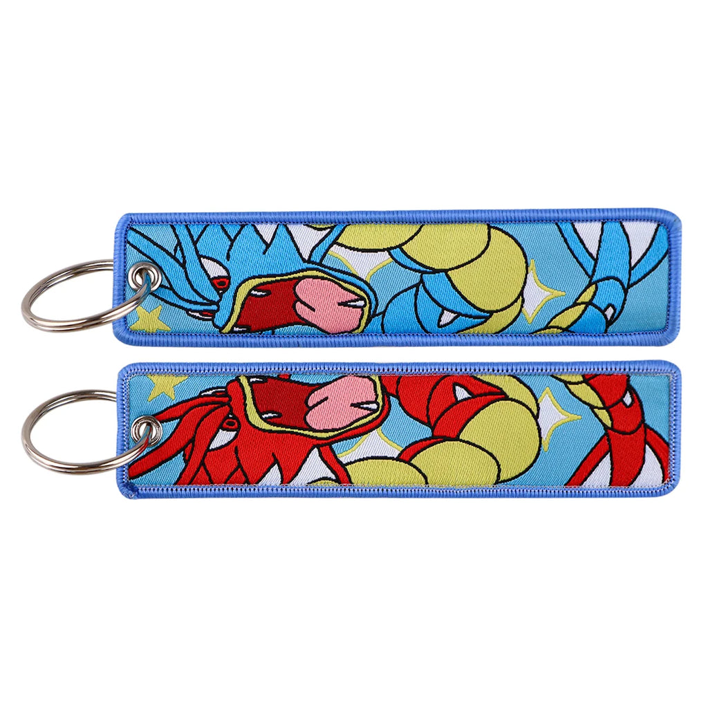 Pokémon Embroidered Keychain – Anime Figure Key Tag